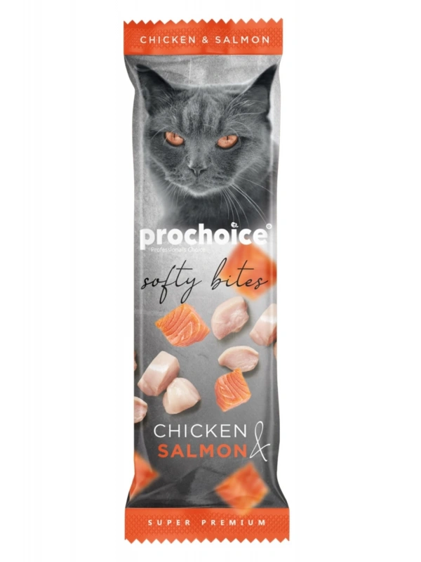 Prochoice Softy Bites Tavuk&Somon İçeren Kediler İçin Yumuşak Atıştırmalık 10gr