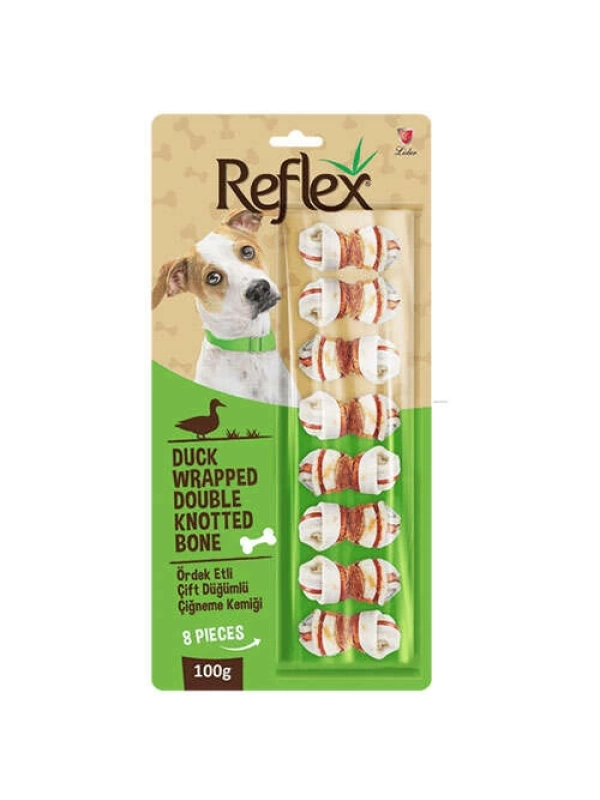 REFLEX ÖRDEK ETLİ ÇİFT DÜĞÜMLÜ KEMİK 100 GR