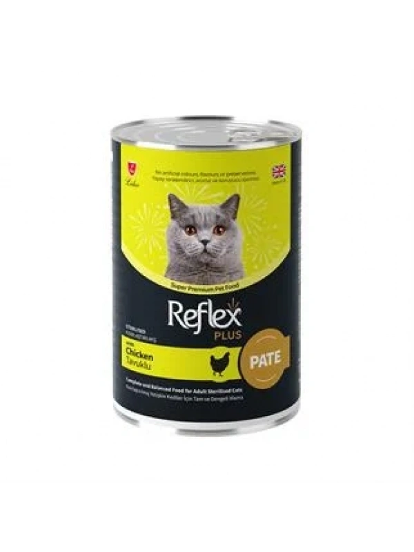 Reflex Pate İçinde Et Parçacıklı Tavuklu Kısırlaştırılmış Kedi Maması 395G