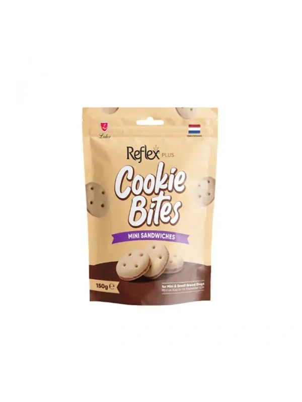Reflex Plus Cookie Bites Mini Sandwiches Küçük Irk Köpek Ödül Maması 150G