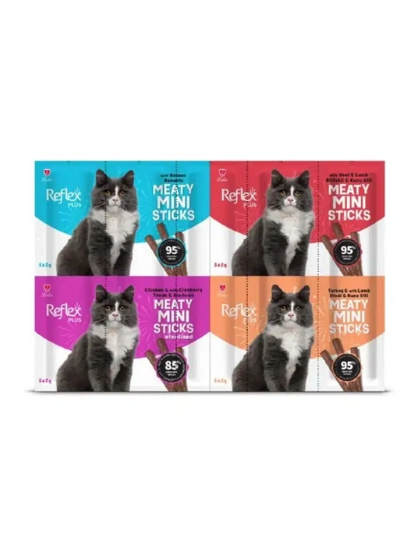 Reflex Plus Mix Karışık Tahılsız Kedi Ödül Çubuğu 20X2Gr