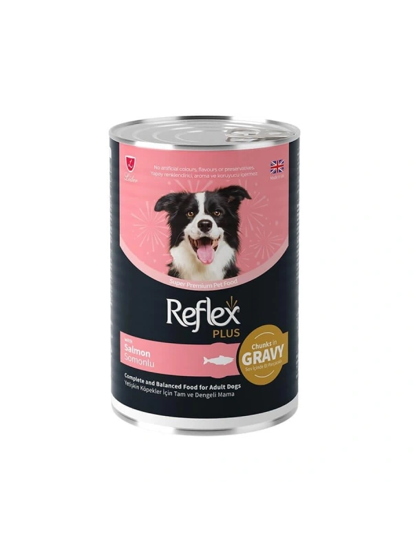 Reflex Sos İçinde Et Parçacıklı Somonlu Yetişkin Köpek Maması 400 G