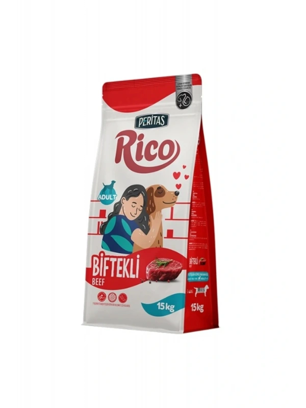 Rico Biftekli Yetişkin Köpek Maması 15 Kg