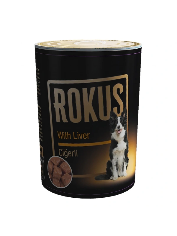 Rokus Ciğerli Köpek Konservesi 410g Rok240410lradl1