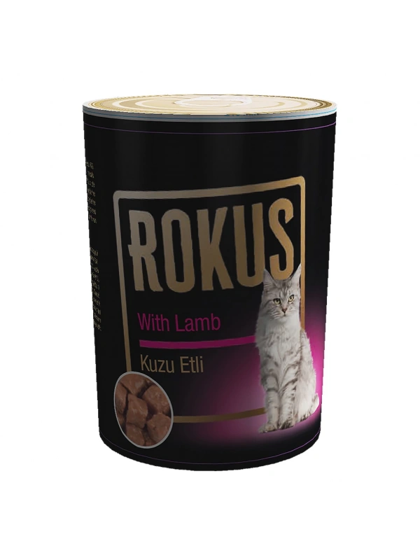 Rokus Kuzu Etli Kedi Konservesi 410g Rok240410lbacj1