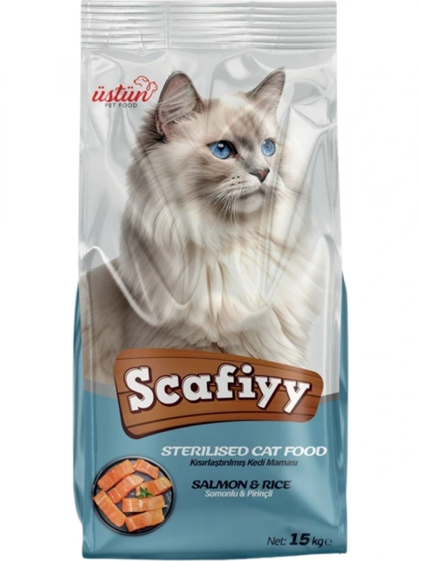 Scafiyy Somonlu 15 kg Kısırlaştırılmış Yetişkin Kedi Maması