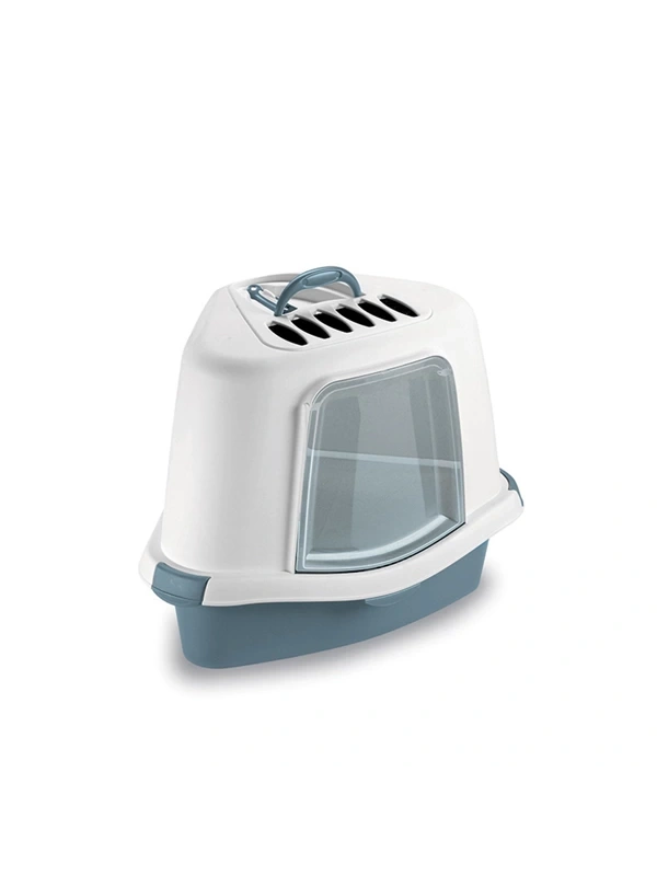 Stefanplast Sprınt Corner Plus Mavi/beyaz Kedi Tuvaleti 40x56x40cm
