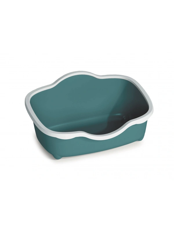 Stefanplast Tres Chıc Beyaz/yeşil Açık Kedi Tuvaleti 56x38,5x26cm