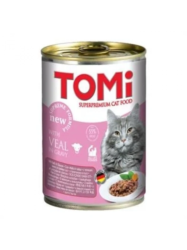 Tomi Kedi Buzağı Etli Yaş Mama 400G