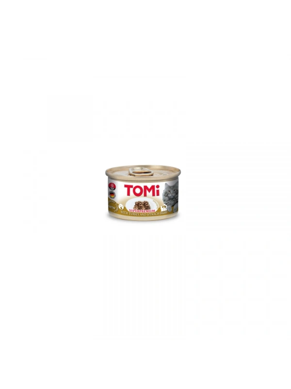 Tomi Kedi Hindili Ispanaklı Yaş Mama 85G