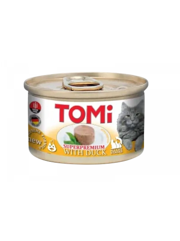 Tomi Tahılsız Ördekli Kedi Konservesi 85Gr