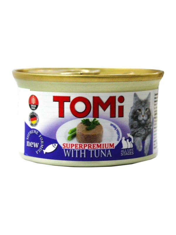 Tomi Tahılsız Ton Balıklı Kedi Konservesi 85Gr