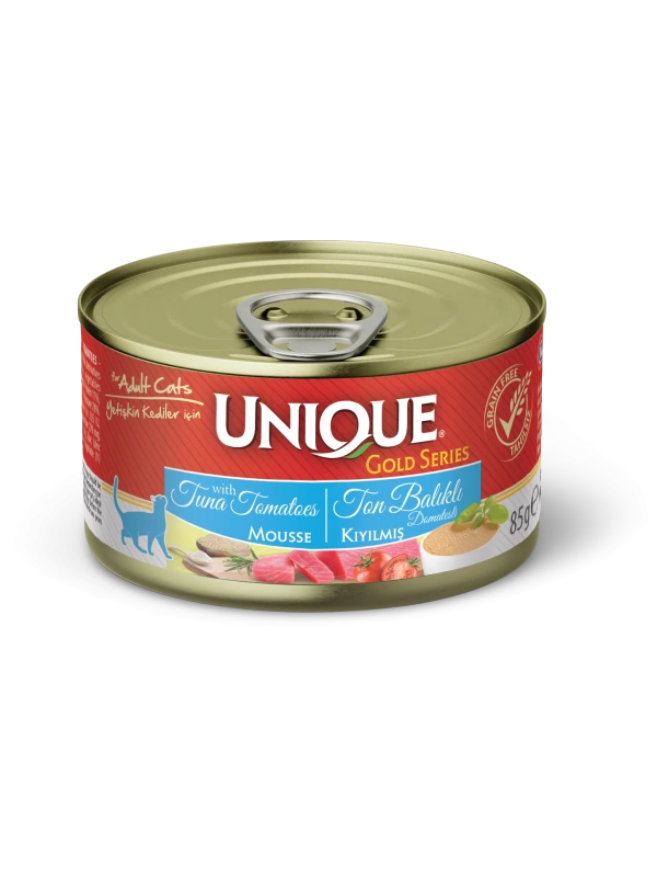 UNIQUE GOLDSERIES CAT MOUSSE WITH TUNA TOMATOES 85 GR