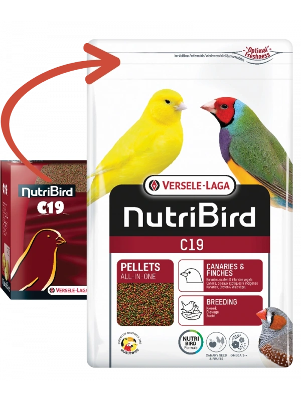 Versele Laga Nutrıbırd C19 Kanarya - Finch Pelet Yem 10kg
