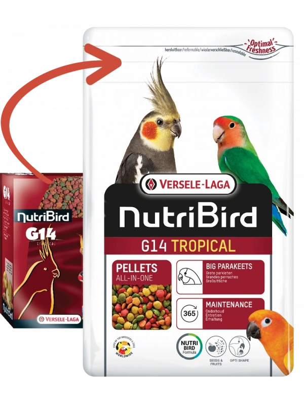 Versele Laga Nutrıbırd G14 Tropıcal Paraket Pelet Yem 1kg