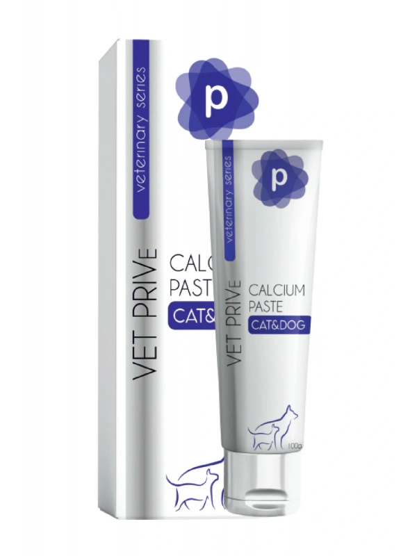 Vet Prive Kedi Ve Köpek Kalsiyum Destekleyici Pasta 100 Gr.