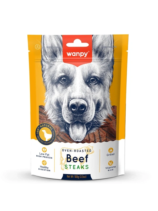Wanpy Izgara Dana Biftek 100G Köpek Ödülü