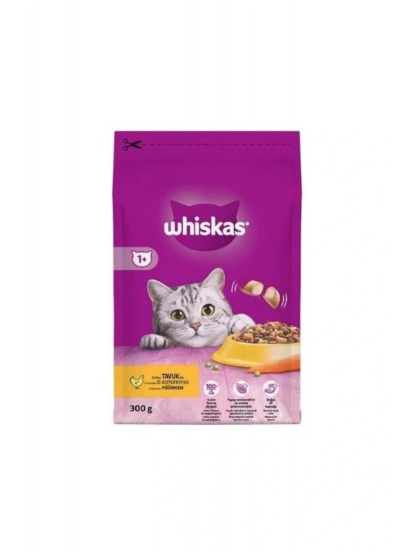 Whiskas Tavuklu ve Sebzeli Yetişkin Kedi Maması 300 Gr