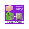 Tonton Mısır Koçanı Granülü Topaklaşan Doğal Kedi Kumu 8 Lt x 4 ADET