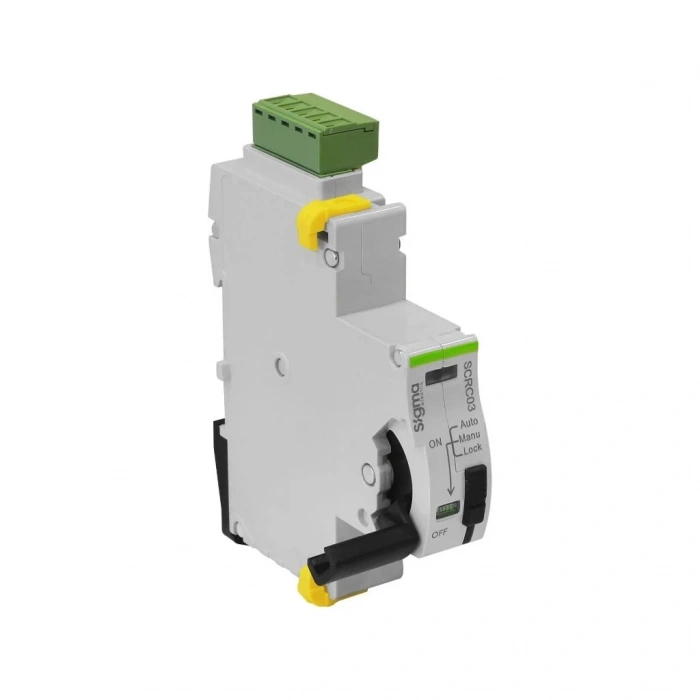 Sigma 4P*50 300mA 6kA Trifaze Kaçak Akım Rölesi + SCRC03 Otomatik Yeniden Kapama Ünitesi