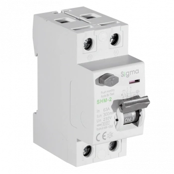 SHM 2P 63A 300mA 6 kA (MONOFAZE) KAÇAK AKIM KORUMA ŞALTERİ