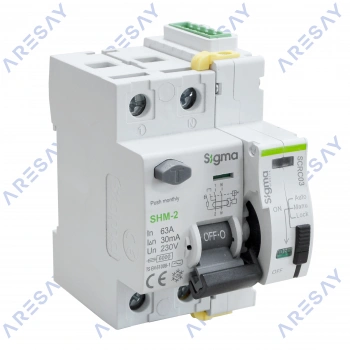 Sigma 2P*63 30mA Monofaze Kaçak Akım Rölesi + SCRC03 Otomatik Yeniden Kapama Ünitesi