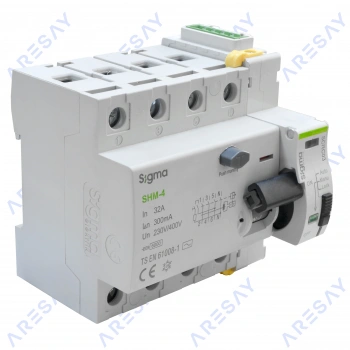 Sigma 4P*32 300mA 6kA Trifaze Kaçak Akım Rölesi + SCRC03 Otomatik Yeniden Kapama