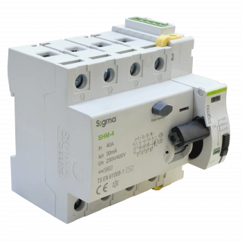 (10 Adet) Sigma 4P*40 30mA 6kA Trifaze Kaçak Akım Rölesi + SCRC03 Otomatik Yeniden Kapama Ünitesi