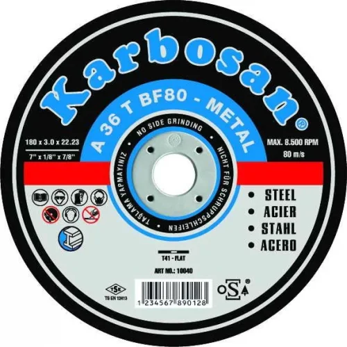 KARBOSAN NK METAL KESME 180*3.0X22 (910040)