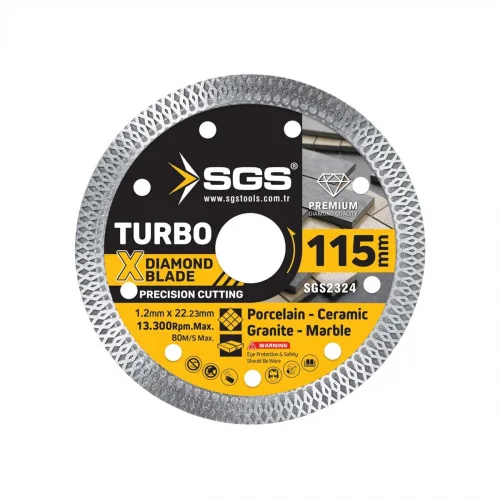SGS TURBO ELMAS HASSAS KESİCİ (115*1,2 MM) SGS2324