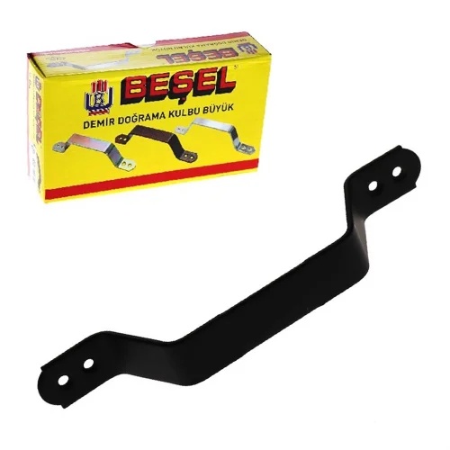 BÜYÜK DEMİR DOĞRAMA KULPU SİYAH BA560C*24X