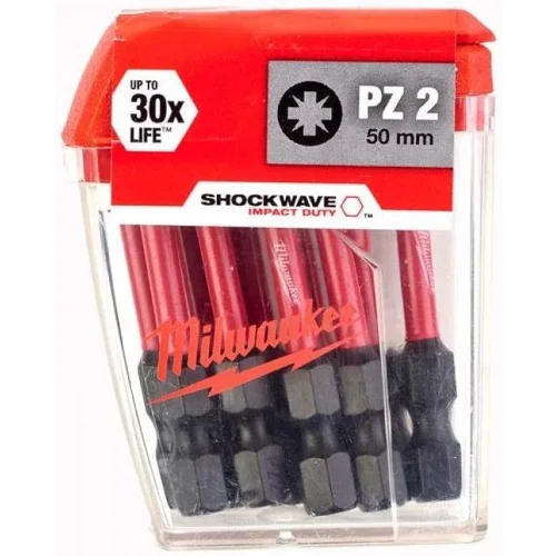 Milwaukee Bits Uç Pz2 50Mm 10Lu Shockwave  T4932430866