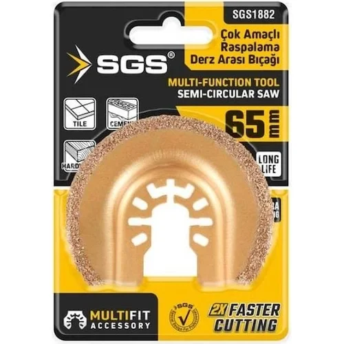 Sgs 1882 Multı-tools Kesici Ve Raspalama Derz Arası Temizleme Karbür 65mm