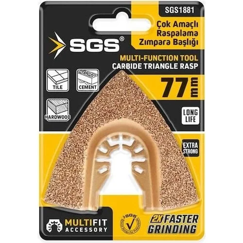 Sgs 1881 Multı-tools Kesici Ve Raspalama Zımpara Başlığı Karbür 77mm
