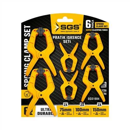 SGS PRATİK İŞKENCE SETİ 6 PARÇA 75MM-100MM-150MM SGS1684