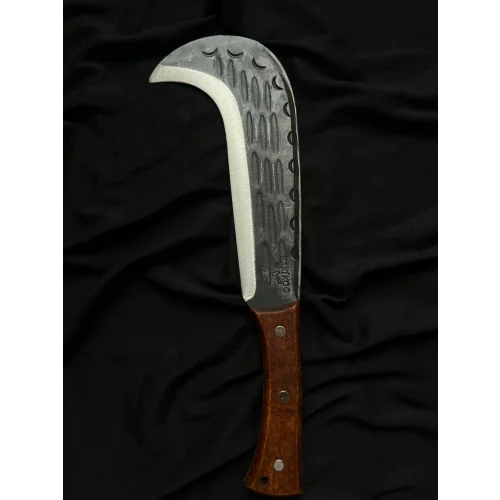 Baki Koç Ahşap Saplı Tahra Dövme Çelik El Tahrası Kamp Tahrası