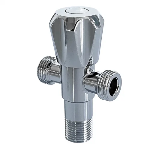 Paslanmaz Çelik Çift Çıkışlı Dönme Açılı Vana