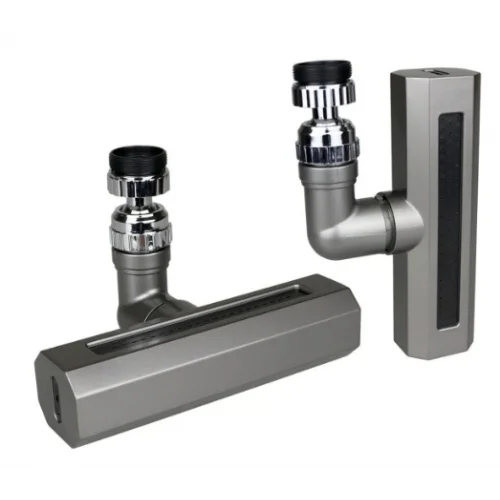 KUTULU ( FÜME) ( GENİŞ & ŞELALE ) ( 4 FONKSİYONLU ve 360° OYNAR BAŞLIK ) PERLATÖR MUSLUK UCU