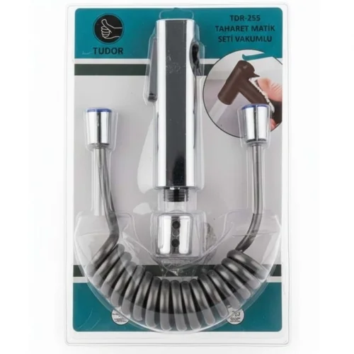 Tudor Taharet Matik Seti – Akordeon Hortumlu, Dayanıklı El Duşu, Duş Askılı Komple Set