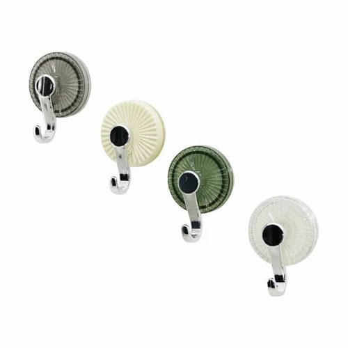 YAKUT-12095 ( YAPIŞKANLI & VANTUZLU ) TEKLİ ASKI ( RENKLİ MİKA KRİSTAL TABAN ) ( KROM GÖRÜNÜM PLASTİK MANDAL KOL )*20X10