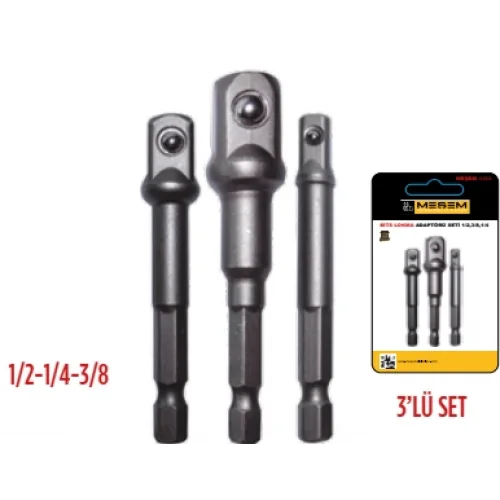 MEŞEM 1/2-1/4-3/8 PLUS LOKMA ADAPTÖRÜ 4466