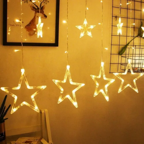 ALASKA SDR-LED-111 ( YILDIZ ) ( 3MT & FİŞLİ ) ( EKLEMELİ & FONKSİYONLU ) LUX SARKIT PERDE LED & DEKOR LAMBA*50