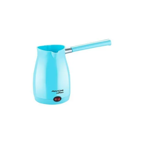 AWOX CAFFEEN ( MAVİ ) ELEKTRİKLİ CEZVE ( TÜRK KAHVESİ ) MAKİNESİ ( PLASTİK ) ( ÇİFT AĞIZ ) ( 0.4LT & 5 FİNCAN ) ( 1000W )*24