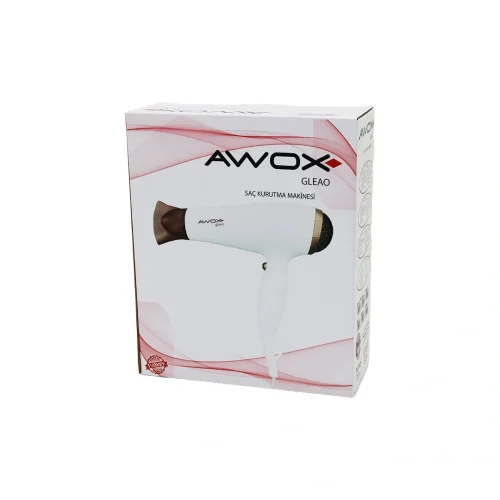 AWOX GLEAO ( BEYAZ ) SAÇ KURUTMA & FÖN MAKİNESİ ( SOĞUK ÜFLEME ) ( 2 KADEME FAN & 3 KADEME SICAKLIK ) ( 1700-2000W )*12