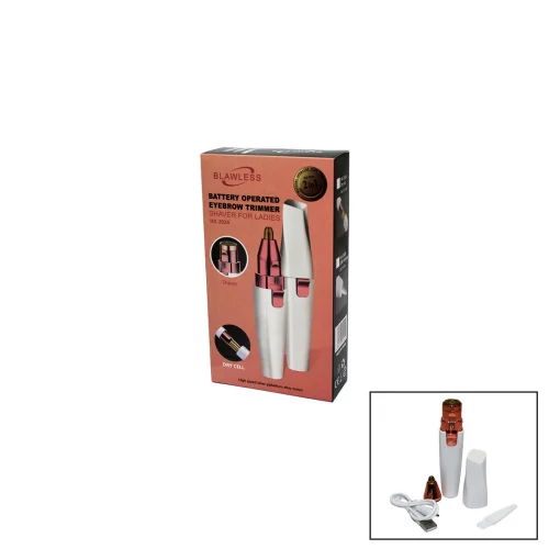 BLAWLESS K-8 HX-202A-B (2İN1 BAŞLI) (KALEM MODELİ) (USB ŞARJLI) (KAŞ & BURUN & YANAK KIL) TÜY TEMİZLEME MAKİNESİ (IŞIKLI)*120