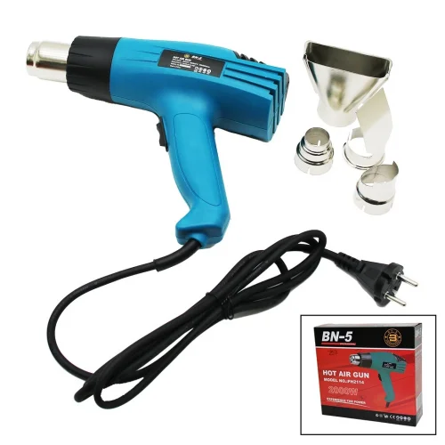 BN-5 (PH-2114) (PH-2113) HOT AIR GUN SICAK HAVA MAKİNASI  (2000W) (SICAKLIK:300/600℃) (HAVA AKIŞI:300/500 l/min)*10