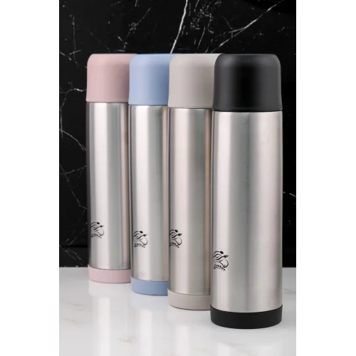 COOKER CKR-2002 ( 0.75LT ) ÇELİK TERMOS RENKLİ ( PASLANMAZ ÇELİK & SIZDIRMAZ KAPAK = BARDAK )*24