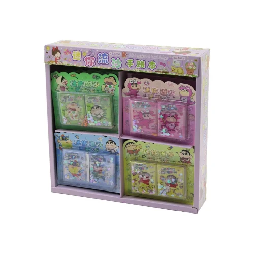 CRAYON SHINCHAN BA-7022 (2PCS) (SULU KAPAK) (MİNİ NOT DEFTERİ=24 YAPRAK=12-SAYFA NOT & 12-SAYFA STİCKER) (4X5CM)*20X24
