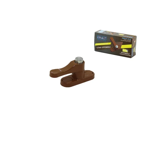 DE-AKS EMN-MK-200 ( METAL & KUTULU & KAHVERENGİ ) ( PİMLİ & DÜĞMELİ ) EMNİYET KİLİT*15X10