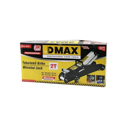 DMAX DMX-4199 ( 2 TON & ARABALI - TEKERLİ - TİMSAH ) KRİKO (MİN.YÜKSEKLİK: 125MM & MAX.YÜKSEKLİK: 300MM)*4